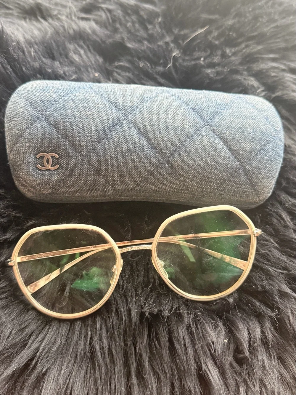 CHANEL Round Metal Women's Glasses
